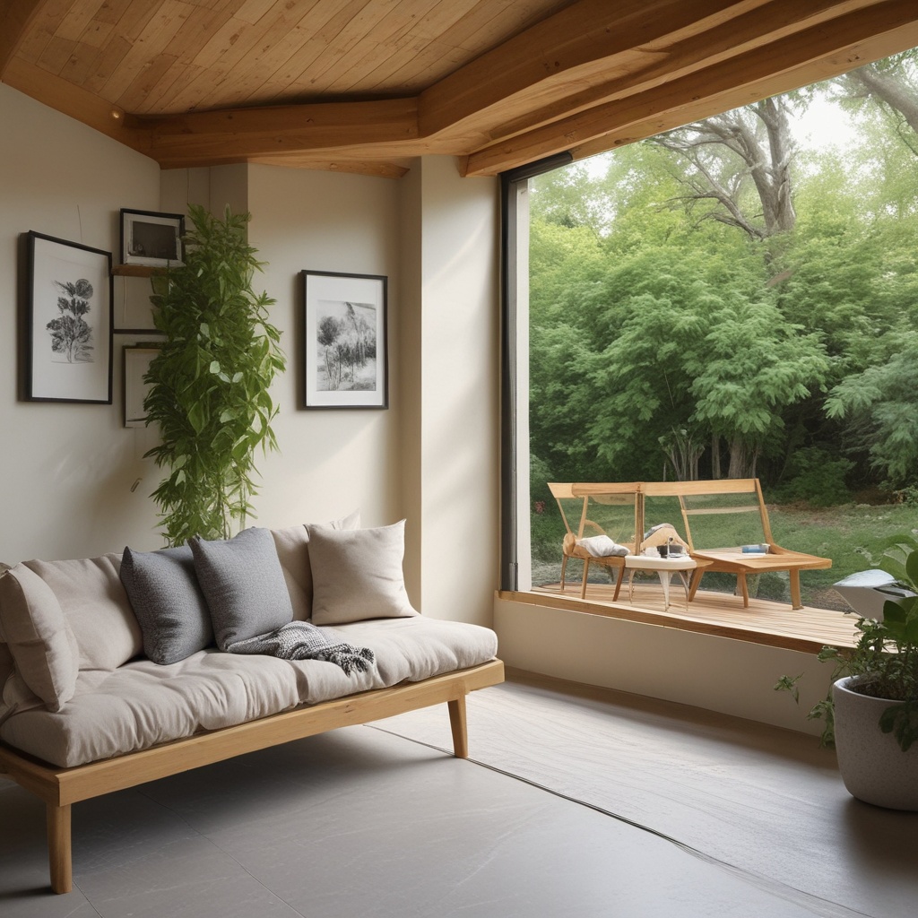 Leisure house painted natural